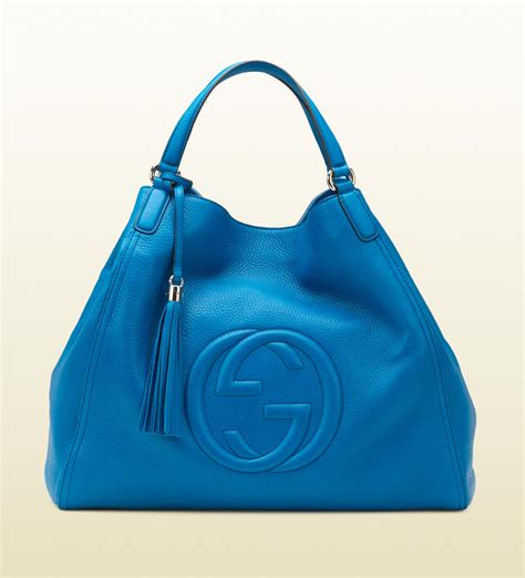 vintage blue gucci shoulder bag|gucci vintage suede bag.